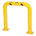Vestil HPRO-36-36-4 Yellow Powder Coat High Profile Machinery Guard, Welded Steel, 4-1/2" OD, 36" Length, 36" Height