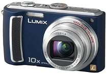 Panasonic Lumix DMC-TZ5A 9.1MP Digital Camera with 10x Wide Angle MEGA Optical Image Stabilized Zoom (Blue)