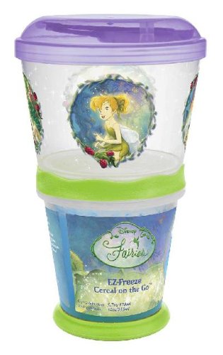Zak Designs Disney Fairies EZ Freeze Cereal on the Go Container
