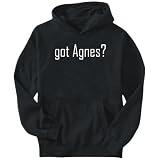 Hoodie Mens Black  Got Agnes?  Female Names