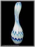 41L6CIjQyWL. SL160  Cobalt Blue & White Art Glass Sculpture Vase / 11 Reviews