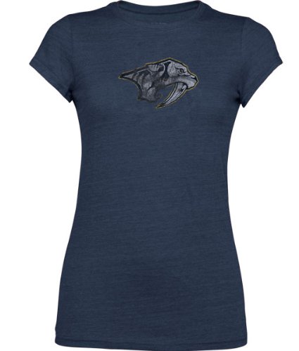 Nashville Predators Women's Tri-Blend Blasted Tee