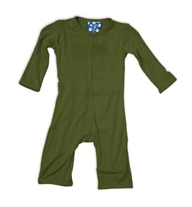 Kicky Pants Coverall, Moss, 0-3 Months