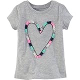 カーターズ Carter's/ ハート グラフィック ティ グレー トップス半袖Tシャツ 7歳【並行輸入】
