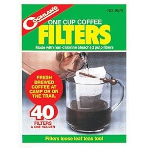Coghlans 9570 Coghlans One Cup Coffee Filters Package 40 by Coghlan's