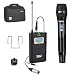 Comica CVM-WM100 H Wireless Handheld Microphone UHF 48 Channels Professional Omnidirectional Handle WIireless Lavalier Microphone for Canon Nikon Sony Panasonic DSLR Cameras and Smartphones