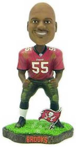 Tampa Bay Buccaneers Derrick Brooks Game Worn Forever Collectibles Bobble Head
