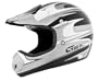 Cyber Helmets UX-10 Graphic Helmet , Size: XS, Color: Black/Silver/White, Size Segment: Adult, Style: Rush 647740