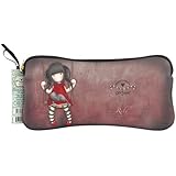 Santoro Gorjuss Neoprene Zippered Pencil/Cosmetic Case, Ruby (GJ27101)