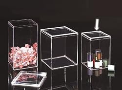 Acrylic Storage Containables- 3.5" x 3.5" x 5"