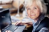 Image of US 'Seniorin Am Laptop' Wall Decal - 48"W x 32"H Removable Graphic Lower Price US, WallMonkeys