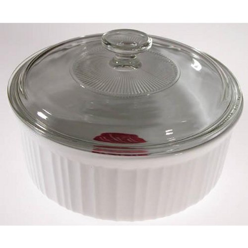EKCO Corning Ware Bake and Serve Round Dish With Cover, 2.5 quart Sold in packs of 2