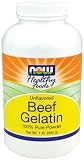 NOW Foods Beef Gelatin Powder,  16 Ounce Bottle (Pack of 2)