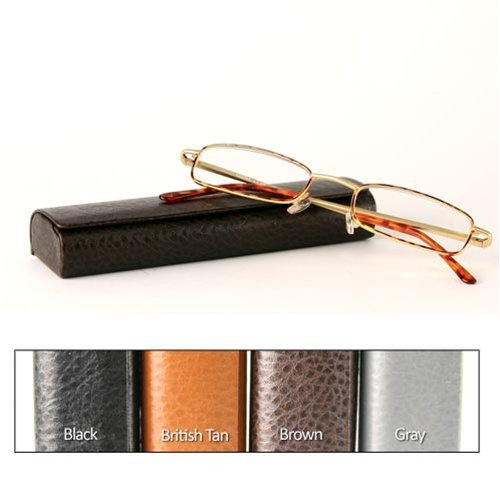 Buy Classic Spring Hinged Reading Glass with Leather Case now!