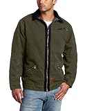 Carhartt Men's Sandstone Detroit Jacket - Sherpa Lined, Army Green, Large