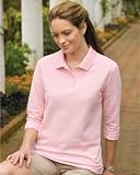 Tri-Mountain Women's Pique Sleeve Golf Shirt. 601