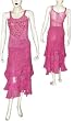 Skirt Set Georgette Embroidery Womens Casual Sundresses Size P (skts040)