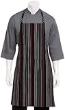 Chef Works A550-BWR-0 Striped Bib Apron