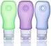 Travel Accessories Bottles - 1.25oz Travel Bottles, Leak Proof Squeezable,Refillable and Reused 100% BPA Free Food Grade Silicone Bottle ( Set of 3 )