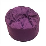 Jumbo Cotton Twill Bean Bag with Liner in Purple