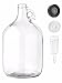 Home Brew Ohio One gal Glass Jug With Econolock, Polyseal Lid, 38 mm Screw Cap With Hole