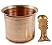 RoyaltyLane Hindu Pooja Lota and Spoon (Achman) Set - Handmade Pure Copper Cup - 2.3