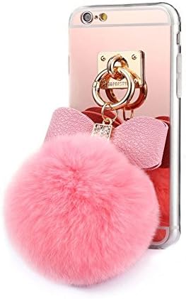 iPhone 5/5S/SE Case,Generic Pom Pom Case,Plush Fur Ball Diamond Soft TPU Gel Back Case Cover for iPhone 5/5S/SE
