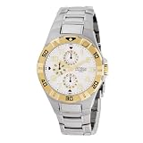 Armitron Men’s 204574SVTT Two-Tone Stainless Steel Round Multi-Function Dial Dress Watch