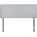 LexMod Region King Nailhead Upholstered Headboard, King, Gray
