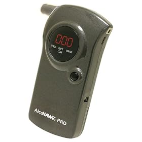 AlcoHAWK Pro Digital Breath Alcohol Detector - Dark Silver