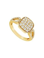 Diamond Ring 14K Yellow Gold - 0.75 CT Diamonds