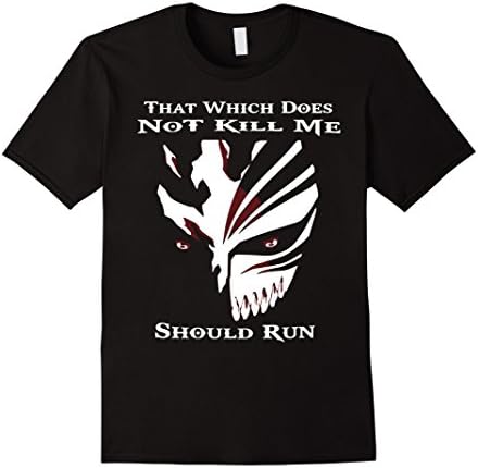 Men's That Which Does Not Kill Me Should Run TShirt Medium Black