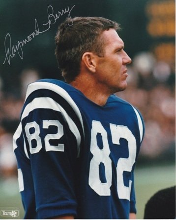 Raymond Berry Autographed/Hand Signed Baltimore Colts 8x10 Photo - Hall of Famer
