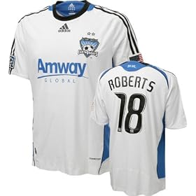 Jamil Roberts Game Used Jersey: San Jose Earthquakes #18 Short Sleeve Away Jersey