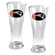 New England Patriots NFL 2pc 16oz Pilsner Glass Set