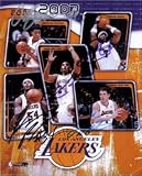 Lakers, Los Angeles (2006-07) Autographed/Hand Signed 8x10 Photo By Andrew Bynum, Lamar Odom, Luke W