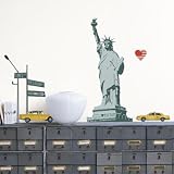 (20x28) La Cocotte Statue of Liberty Wall Stickers