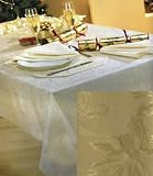 Holly Jacquard 2pk Christmas Fabric Placemats in Gold