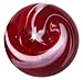 OnlineScienceMall Giant Glass Red Beard Marble - 35mm - with Stand