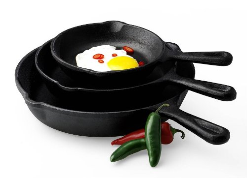Basic Essentials 3-Piece Fry Pan Set 