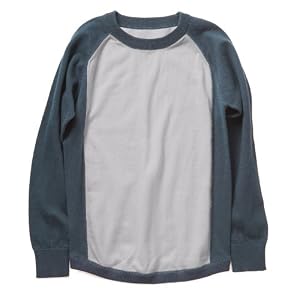 Appaman Raglan Cotton Sweater in Skater Blue
