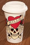 Ed Hardy Love Kills Slowly Paper Style Ceramic Coffee Cup
