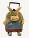 BAG AND BACKPACK/Donkey Luggage [ This bag has two zippered divisions. It may be whee...