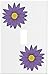 Purple Flower Wallplate Decorative Switch Plate Cover (1 Gang - Sin.