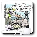 Londons Times Health and Vanity Trends Cartoons - Typical Home Hair Styling Errors-Disasters - Mouse Pads