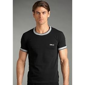 D&G Dolce and Gabbana Silver Crew Neck T-Shirt