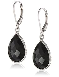 Sterling Silver Teardrop Gemstone Dangle Earrings