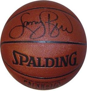 Larry Bird Signed Celtics Basketball