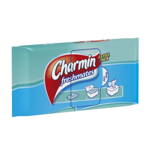 Charmin Freshmates, Flushable Wipes, 40 Count Refill Packs (Pack of 12) 480 Total Wipes