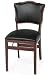Kitchen & Housewares : Chadwick Uphlstrd Set/2 Chairs Cherry Black Vinyl